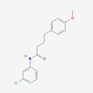 molecular formula C17H18ClNO2 B314003 N-(3-chlorophenyl)-4-(4-methoxyphenyl)butanamide 