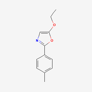 molecular formula C12H13NO2 B3140150 5-Ethoxy-2-(4-methylphenyl)-1,3-oxazole CAS No. 477867-63-3