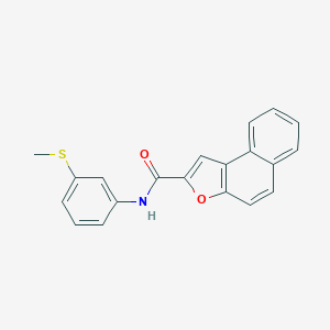 molecular formula C20H15NO2S B314017 N-[3-(methylthio)phenyl]naphtho[2,1-b]furan-2-carboxamide 