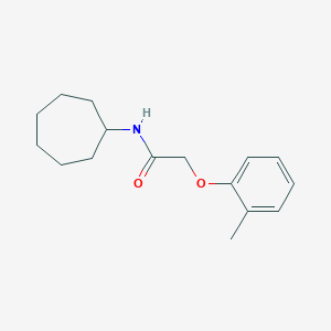 molecular formula C16H23NO2 B314021 N-cycloheptyl-2-(2-methylphenoxy)acetamide 