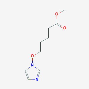 molecular formula C9H14N2O3 B3140215 methyl 5-(1H-imidazol-1-yloxy)pentanoate CAS No. 477869-85-5