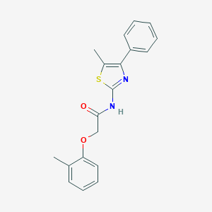 2-(2-methylphenoxy)-N-(5-methyl-4-phenyl-1,3-thiazol-2-yl)acetamide