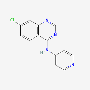 molecular formula C13H9ClN4 B3140233 N-(7-氯-4-喹唑啉基)-N-(4-吡啶基)胺 CAS No. 477870-04-5