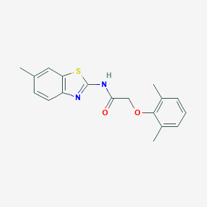 2-(2,6-dimethylphenoxy)-N-(6-methyl-1,3-benzothiazol-2-yl)acetamide