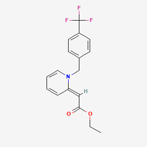 molecular formula C17H16F3NO2 B3140244 2-[1-[4-(三氟甲基)苄基]-2(1H)-吡啶亚甲基]乙酸乙酯 CAS No. 477870-90-9