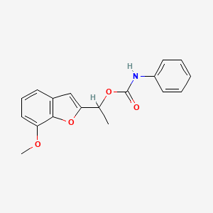 1-(7-methoxy-1-benzofuran-2-yl)ethyl N-phenylcarbamate