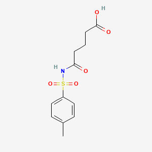molecular formula C12H15NO5S B3140390 5-(((4-甲基苯基)磺酰)氨基)-5-氧代戊酸 CAS No. 477886-18-3