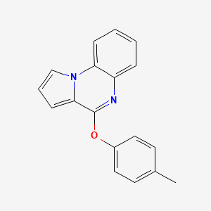molecular formula C18H14N2O B3140424 4-Methylphenyl pyrrolo[1,2-a]quinoxalin-4-yl ether CAS No. 477886-70-7
