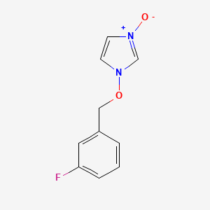 molecular formula C10H9FN2O2 B3140437 1-[(3-氟苄基)氧基]-1H-咪唑-3-鎓-3-醇 CAS No. 477886-94-5
