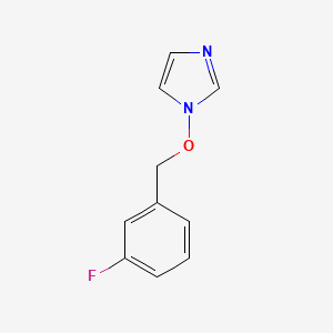 molecular formula C10H9FN2O B3140445 1-[(3-fluorobenzyl)oxy]-1H-imidazole CAS No. 477887-02-8
