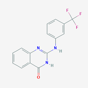 molecular formula C15H10F3N3O B3140447 2-[3-(三氟甲基)苯胺基]-4(3H)-喹唑啉酮 CAS No. 477887-09-5