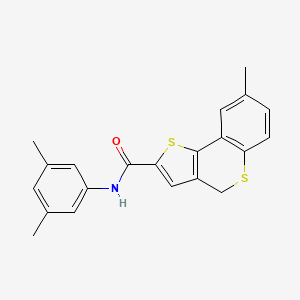 molecular formula C21H19NOS2 B3140453 N-(3,5-dimethylphenyl)-8-methyl-4H-thieno[3,2-c]thiochromene-2-carboxamide CAS No. 477887-17-5