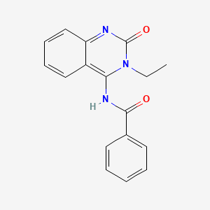molecular formula C17H15N3O2 B3140468 N-(3-ethyl-2-oxoquinazolin-4-yl)benzamide CAS No. 477887-49-3