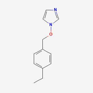 molecular formula C12H14N2O B3140638 1-[(4-Ethylphenyl)methoxy]imidazole CAS No. 478032-40-5