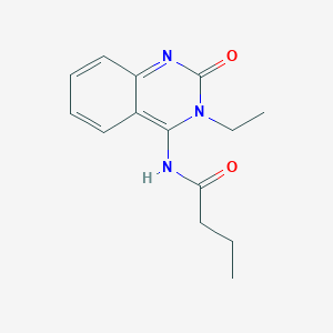 N-[3-ethyl-2-oxo-2,3-dihydro-4(1H)-quinazolinyliden]butanamide