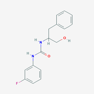 molecular formula C16H17FN2O2 B3140729 N-(1-benzyl-2-hydroxyethyl)-N'-(3-fluorophenyl)urea CAS No. 478040-63-0