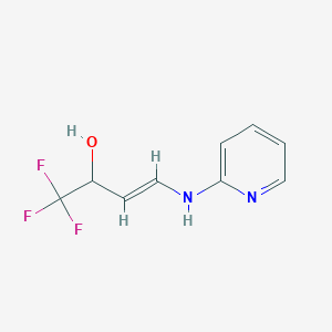 molecular formula C9H9F3N2O B3140741 (E)-1,1,1-三氟-4-(2-吡啶基氨基)-3-丁烯-2-醇 CAS No. 478040-71-0