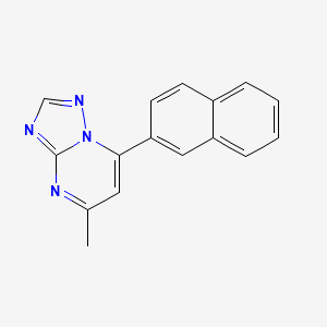 molecular formula C16H12N4 B3140755 5-甲基-7-(2-萘基)[1,2,4]三唑并[1,5-a]嘧啶 CAS No. 478041-01-9