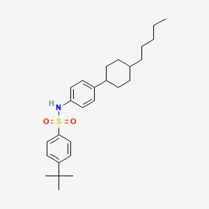 4-(tert-butyl)-N-[4-(4-pentylcyclohexyl)phenyl]benzenesulfonamide