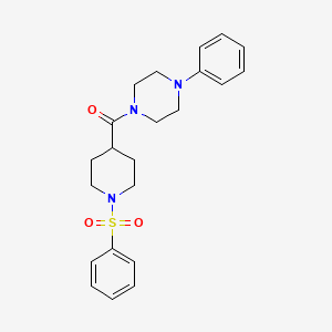 (4-Phenylpiperazino)[1-(phenylsulfonyl)-4-piperidinyl]methanone