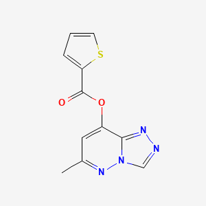 molecular formula C11H8N4O2S B3140843 6-Methyl[1,2,4]triazolo[4,3-b]pyridazin-8-yl 2-thiophenecarboxylate CAS No. 478046-03-6