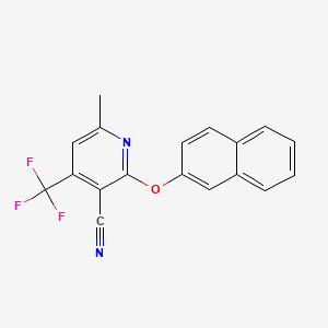 6-Methyl-2-(2-naphthyloxy)-4-(trifluoromethyl)nicotinonitrile
