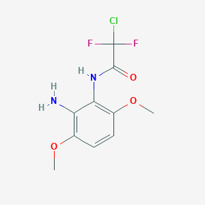 molecular formula C10H11ClF2N2O3 B3140927 N-(2-氨基-3,6-二甲氧基苯基)-2-氯-2,2-二氟乙酰胺 CAS No. 478050-25-8
