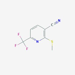 2-(methylsulfanyl)-6-(trifluoromethyl)pyridine-3-carbonitrile