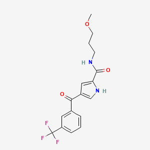 N-(3-methoxypropyl)-4-[3-(trifluoromethyl)benzoyl]-1H-pyrrole-2-carboxamide