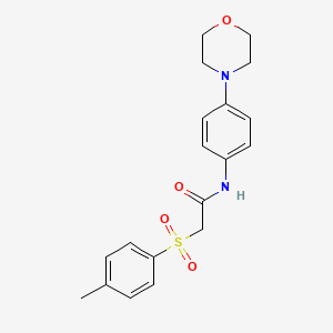 molecular formula C19H22N2O4S B3140996 2-[(4-methylphenyl)sulfonyl]-N-(4-morpholinophenyl)acetamide CAS No. 478064-97-0