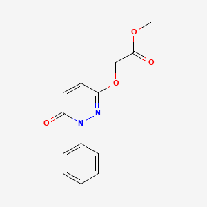 Methyl 2-((6-oxo-1-phenyl-1,6-dihydropyridazin-3-yl)oxy)acetate