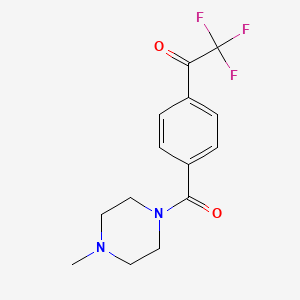 2,2,2-Trifluoro-1-{4-[(4-methylpiperazino)carbonyl]phenyl}-1-ethanone