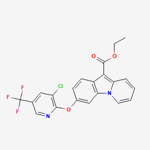 Ethyl 3-{[3-chloro-5-(trifluoromethyl)-2-pyridinyl]oxy}pyrido[1,2-a]indole-10-carboxylate