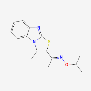 1-(3-methyl[1,3]thiazolo[3,2-a][1,3]benzimidazol-2-yl)-1-ethanone O-isopropyloxime