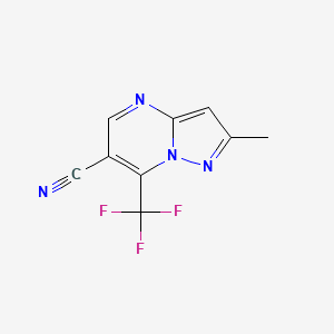 2-Methyl-7-(trifluoromethyl)pyrazolo[1,5-a]pyrimidine-6-carbonitrile