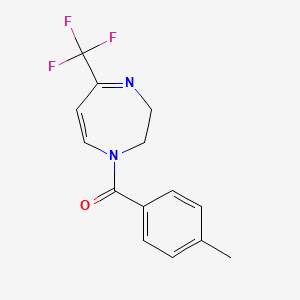 (4-methylphenyl)[5-(trifluoromethyl)-2,3-dihydro-1H-1,4-diazepin-1-yl]methanone