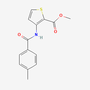 molecular formula C14H13NO3S B3141178 3-[(4-甲基苯甲酰)氨基]-2-噻吩甲酸甲酯 CAS No. 478080-01-2