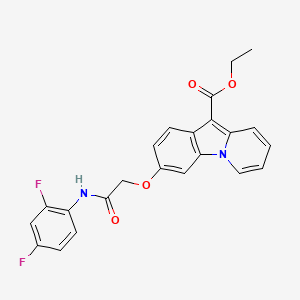 Ethyl 3-[2-(2,4-difluoroanilino)-2-oxoethoxy]pyrido[1,2-a]indole-10-carboxylate
