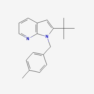 molecular formula C19H22N2 B3141234 2-(tert-butyl)-1-(4-methylbenzyl)-1H-pyrrolo[2,3-b]pyridine CAS No. 478081-50-4
