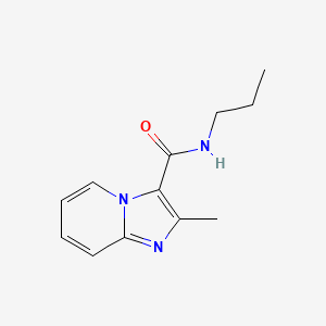 molecular formula C12H15N3O B3141255 2-methyl-N-propylimidazo[1,2-a]pyridine-3-carboxamide CAS No. 478245-44-2