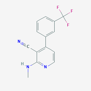 2-(Methylamino)-4-[3-(trifluoromethyl)phenyl]nicotinonitrile
