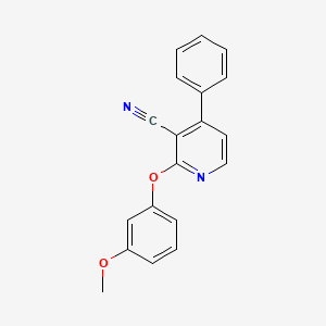2-(3-Methoxyphenoxy)-4-phenylpyridine-3-carbonitrile
