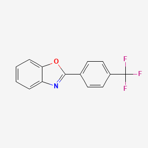 molecular formula C14H8F3NO B3141328 2-[4-(Trifluoromethyl)phenyl]-1,3-benzoxazole CAS No. 478247-76-6