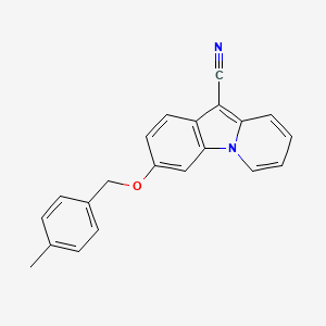 3-[(4-Methylphenyl)methoxy]pyrido[1,2-a]indole-10-carbonitrile