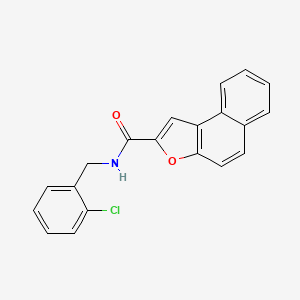 molecular formula C20H14ClNO2 B3141380 N-(2-氯苄基)萘并[2,1-b]呋喃-2-甲酰胺 CAS No. 478249-68-2