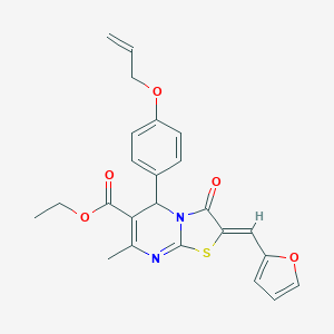 ethyl 5-[4-(allyloxy)phenyl]-2-(2-furylmethylene)-7-methyl-3-oxo-2,3-dihydro-5H-[1,3]thiazolo[3,2-a]pyrimidine-6-carboxylate