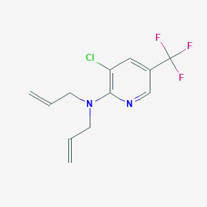 molecular formula C12H12ClF3N2 B3141432 N,N-diallyl-3-chloro-5-(trifluoromethyl)-2-pyridinamine CAS No. 478260-92-3