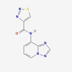 N-[1,2,4]triazolo[1,5-a]pyridin-8-yl-1,2,3-thiadiazole-4-carboxamide