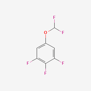 molecular formula C7H3F5O B3141491 5-(Difluoromethoxy)-1,2,3-trifluoro-benzene CAS No. 478303-15-0