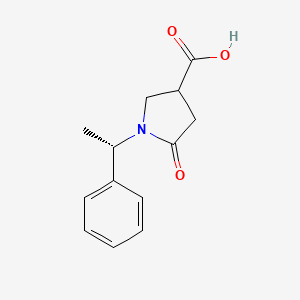 molecular formula C13H15NO3 B3141562 5-Oxo-1-((s)-1-phenylethyl)pyrrolidine-3-carboxylic acid CAS No. 479089-86-6